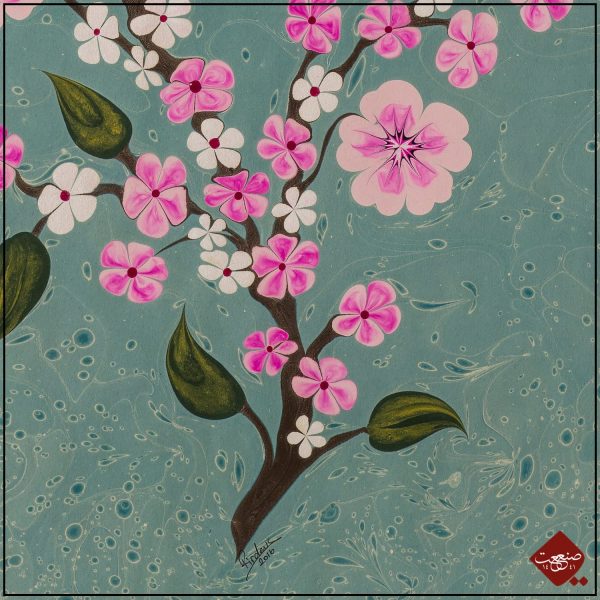islamische poster Kirschblüten Ebru – Bild 4