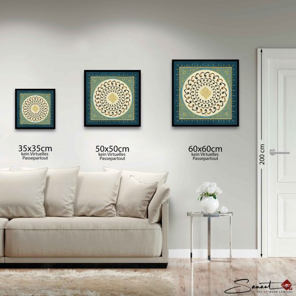 "Die heilige Kaaba und Tawāf" - Einzigartiges Kunstwerk mit klassischer und moderner Kalligrafie zur Bedeutung im Islam. Entdecken Sie es jetzt!