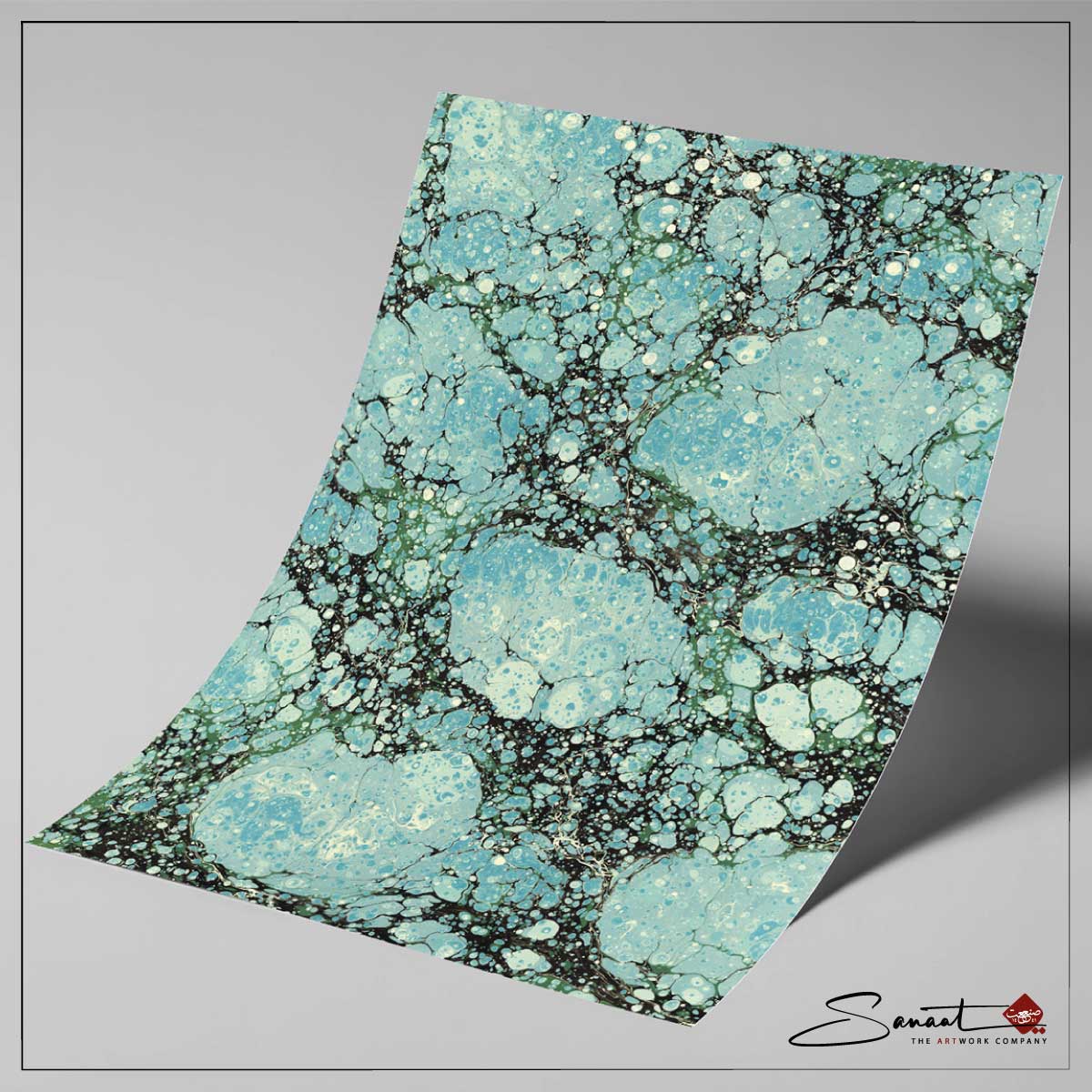 Battal Ebru türkis-aquamarin