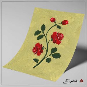Rosen-Bouqet Ebru Grün