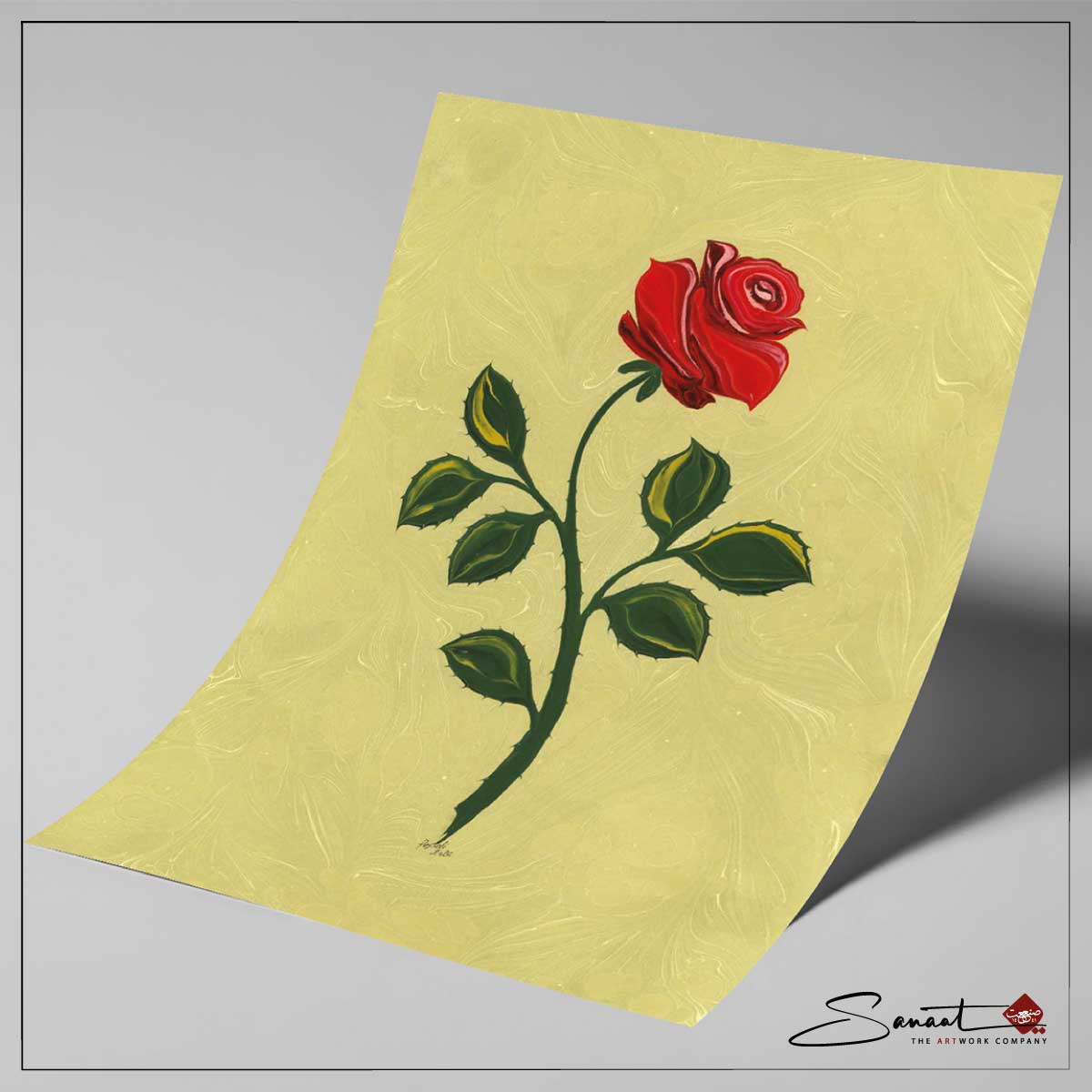 Rose Ebru Grün