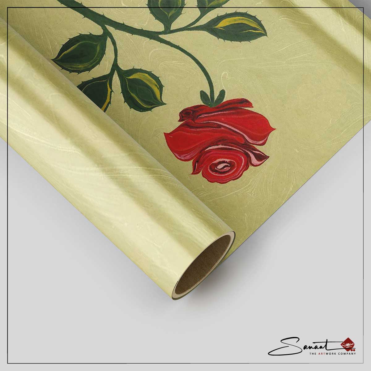 Rose Ebru Grün – Bild 2